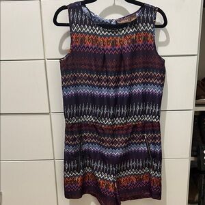 Speed Control Multicolor Geometric Romper